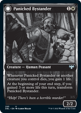 Magic | Panicked Bystander // Cackling Culprit [Innistrad: Double Feature] | The Nerd Merchant