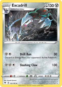 Pokemon | Excadrill (122/185) [Sword & Shield: Vivid Voltage] | The Nerd Merchant