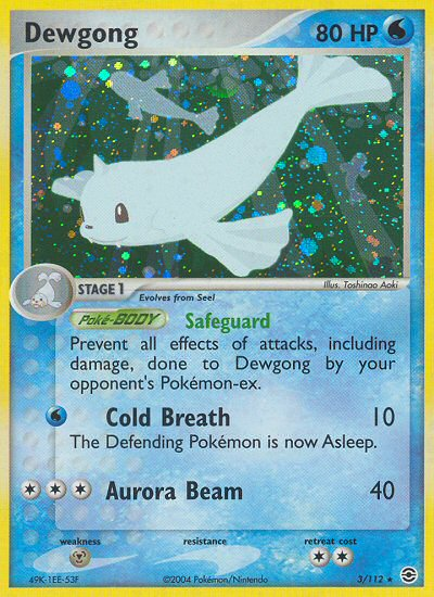Pokemon | Dewgong (3/112) [EX: FireRed & LeafGreen] | The Nerd Merchant