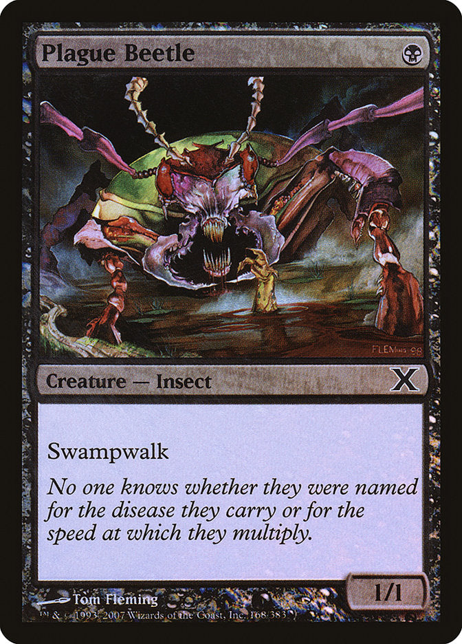 Magic | Plague Beetle (Premium Foil) [Tenth Edition] | The Nerd Merchant
