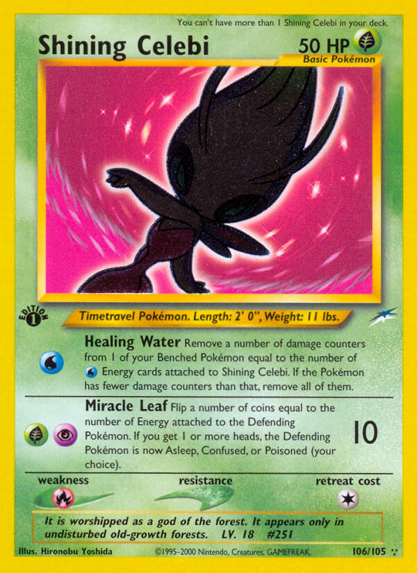 Pokemon | Shining Celebi (106/105) [Neo Destiny 1st Edition] | The Nerd Merchant