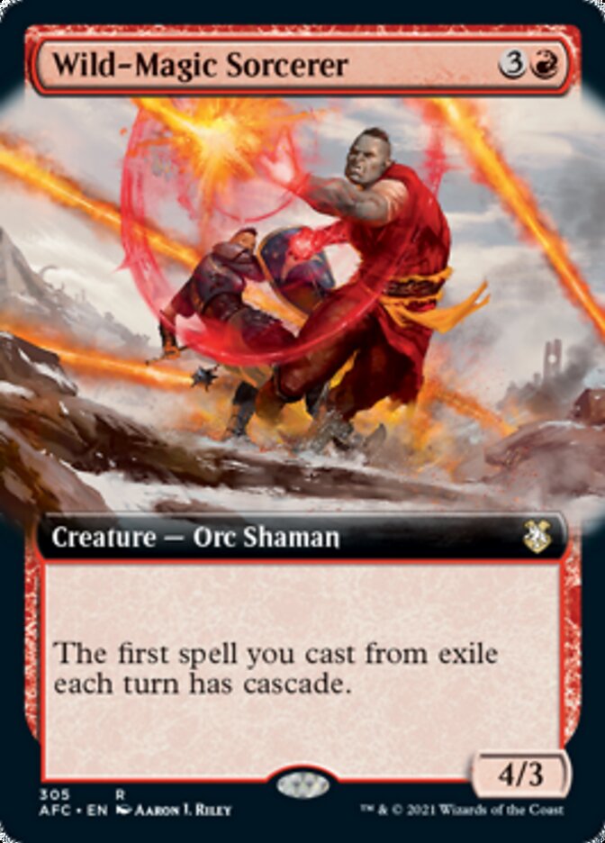Magic | Wild-Magic Sorcerer (Extended Art) [Dungeons & Dragons: Adventures in the Forgotten Realms Commander] | The Nerd Merchant