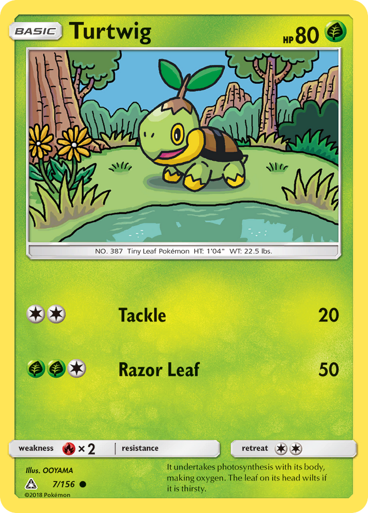 Pokemon | Turtwig (7/156) [Sun & Moon: Ultra Prism] | The Nerd Merchant