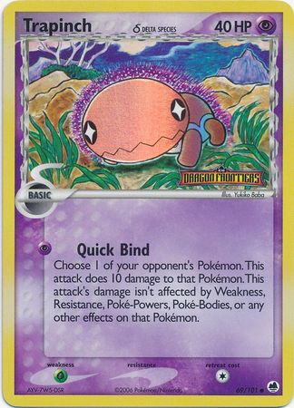 Pokemon | Trapinch (69/101) (Delta Species) (Stamped) [EX: Dragon Frontiers] | The Nerd Merchant