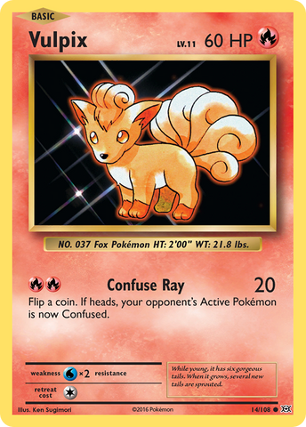 Pokemon | Vulpix (14/108) [XY: Evolutions] | The Nerd Merchant