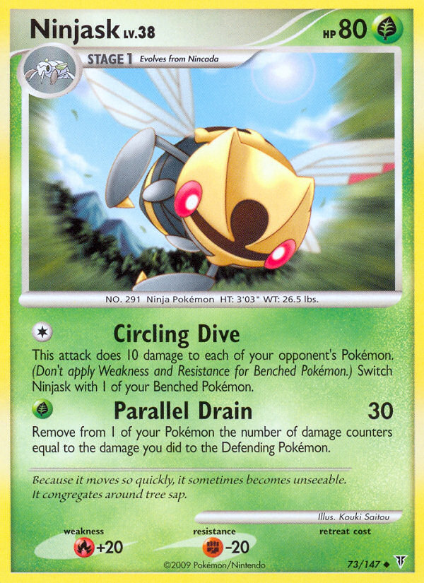 Pokemon | Ninjask (73/147) [Platinum: Supreme Victors] | The Nerd Merchant