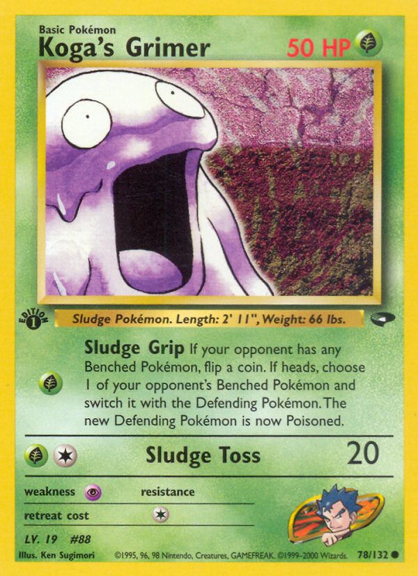 Pokemon | Koga's Grimer (78/132) [Gym Challenge 1st Edition] | The Nerd Merchant