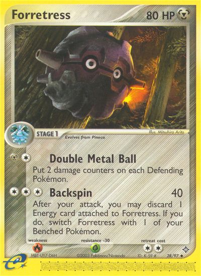 Pokemon | Forretress (28/97) [EX: Dragon] | The Nerd Merchant