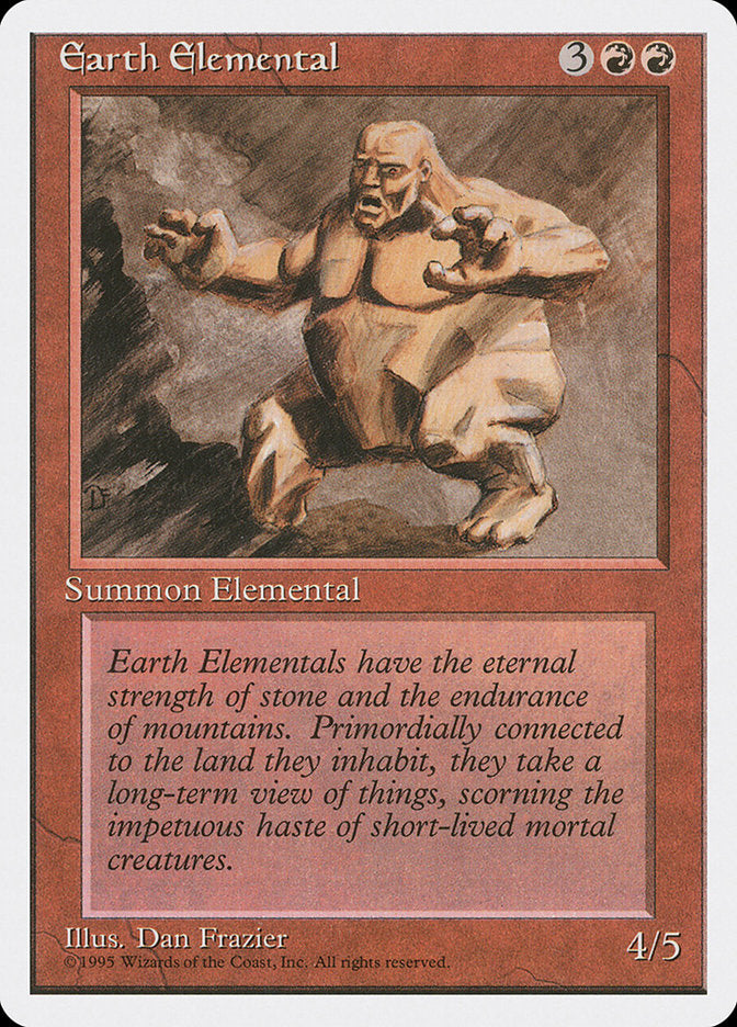 Magic | Earth Elemental [Fourth Edition] | The Nerd Merchant