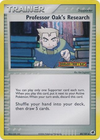 Pokemon | Professor Oak's Research (80/101) (Stamped) [EX: Dragon Frontiers] | The Nerd Merchant