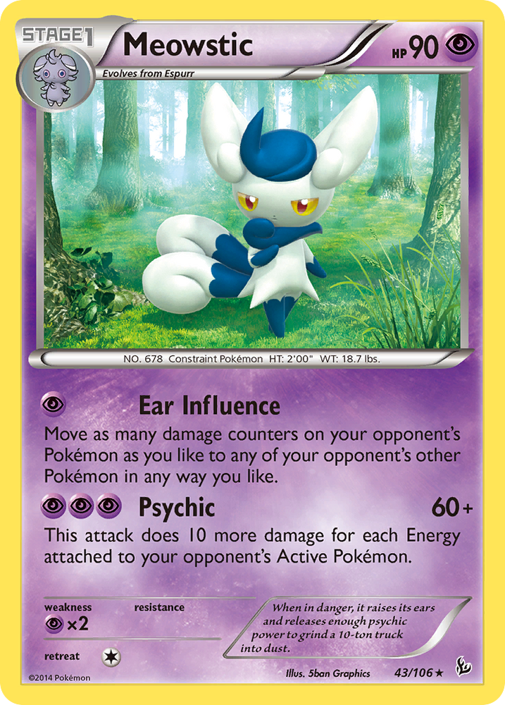Pokemon | Meowstic (43/106) [XY: Flashfire] | The Nerd Merchant