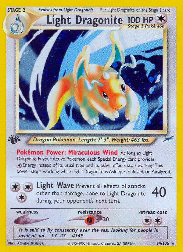 Pokemon | Light Dragonite (14/105) [Neo Destiny 1st Edition] | The Nerd Merchant
