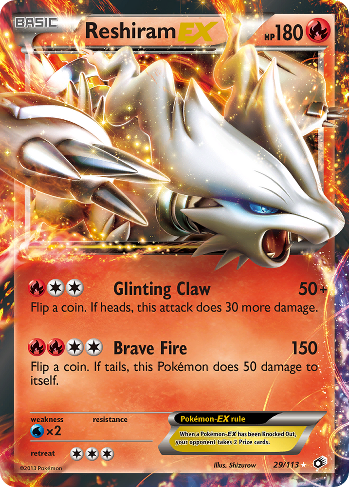 Pokemon | Reshiram EX (29/113) [Black & White: Legendary Treasures] | The Nerd Merchant