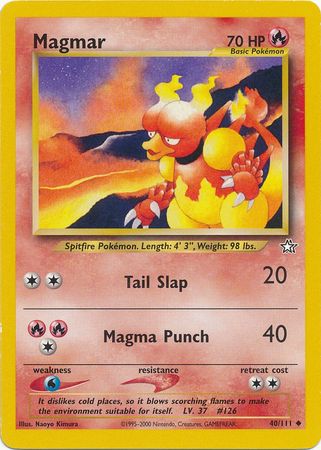 Pokemon | Magmar (40/111) [Neo Genesis Unlimited] | The Nerd Merchant