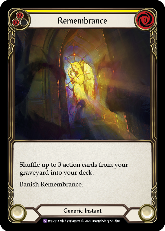 Flesh and Blood TCG | Remembrance [U-WTR163] (Welcome to Rathe Unlimited)  Unlimited Rainbow Foil | The Nerd Merchant