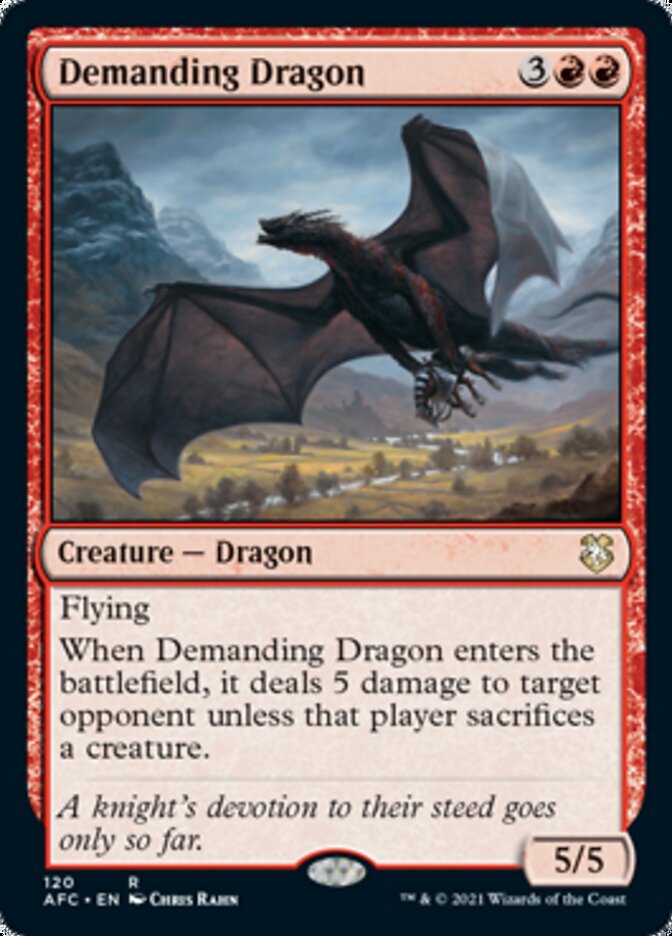 Magic | Demanding Dragon [Dungeons & Dragons: Adventures in the Forgotten Realms Commander] | The Nerd Merchant