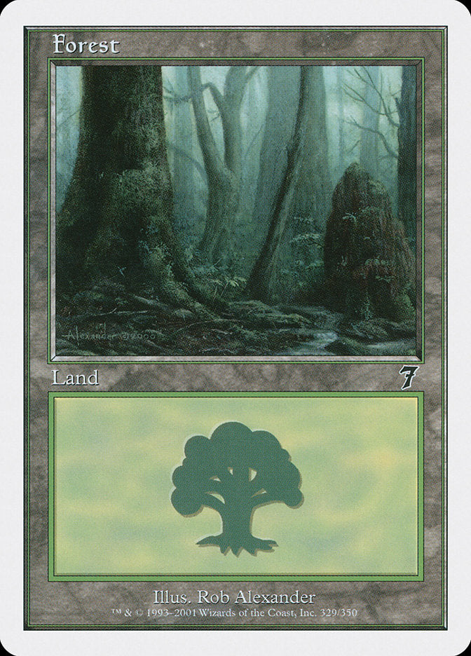 Magic | Forest (329) [Seventh Edition] | The Nerd Merchant