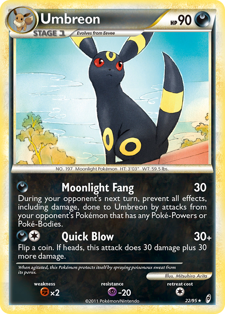 Pokemon | Umbreon (22/95) [HeartGold & SoulSilver: Call of Legends] | The Nerd Merchant