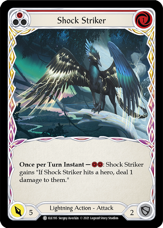 Flesh and Blood TCG | Shock Striker (Red) [ELE195] (Tales of Aria)  1st Edition Normal | The Nerd Merchant