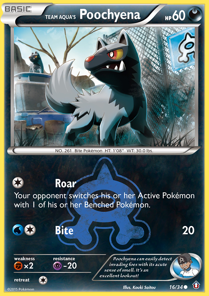 Pokemon | Team Aqua's Poochyena (16/34) [XY: Double Crisis] | The Nerd Merchant