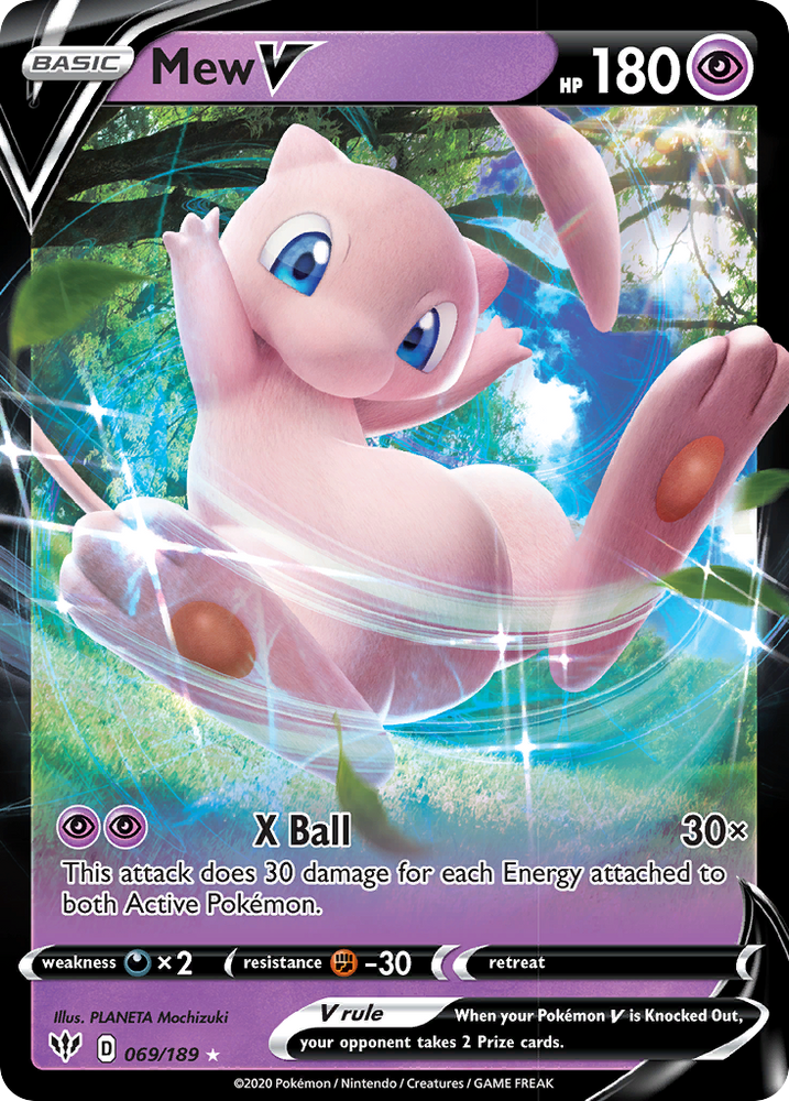 Pokemon | Mew V (069/189) [Sword & Shield: Darkness Ablaze] | The Nerd Merchant