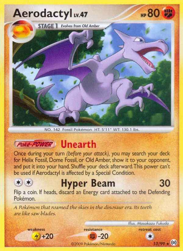 Pokemon | Aerodactyl (13/99) [Platinum: Arceus] | The Nerd Merchant