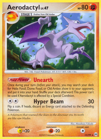 Pokemon | Aerodactyl (13/99) [Platinum: Arceus] | The Nerd Merchant