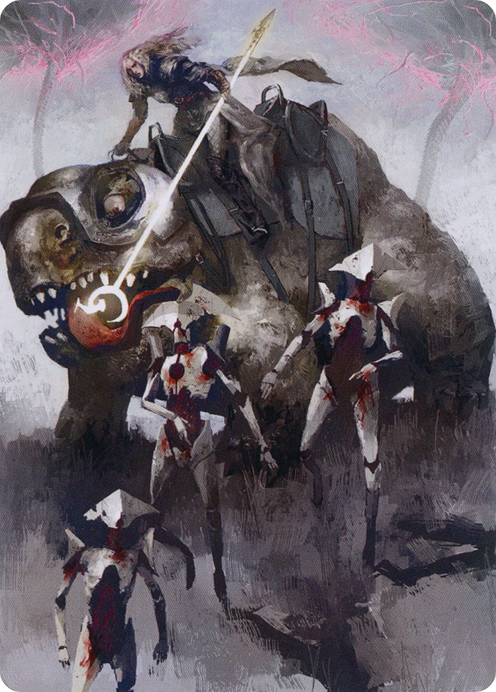 Magic | Thalia and The Gitrog Monster Art Card [March of the Machine Art Series] | The Nerd Merchant