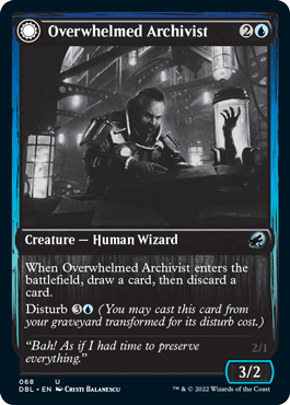 Magic | Overwhelmed Archivist // Archive Haunt [Innistrad: Double Feature] | The Nerd Merchant
