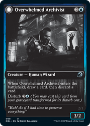 Magic | Overwhelmed Archivist // Archive Haunt [Innistrad: Double Feature] | The Nerd Merchant