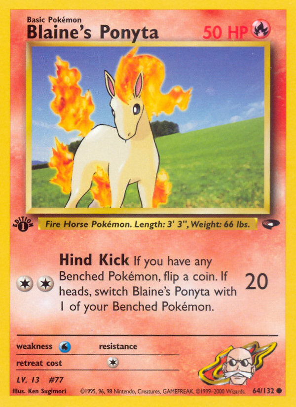 Pokemon | Blaine's Ponyta (64/132) [Gym Challenge 1st Edition] | The Nerd Merchant