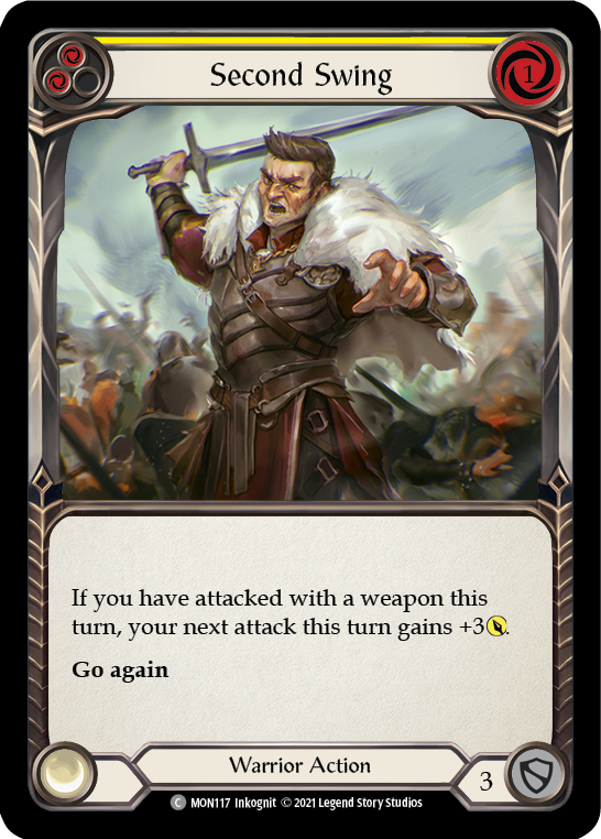 Flesh and Blood TCG | Second Swing (Yellow) [MON117] (Monarch)  1st Edition Normal | The Nerd Merchant