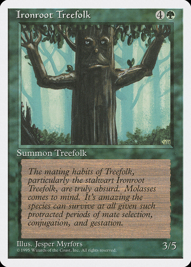 Magic | Ironroot Treefolk [Fourth Edition] | The Nerd Merchant