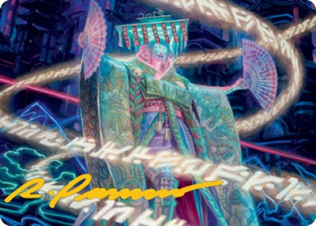 Magic | Satsuki, the Living Lore Art Card (Gold-Stamped Signature) [Kamigawa: Neon Dynasty Art Series] | The Nerd Merchant