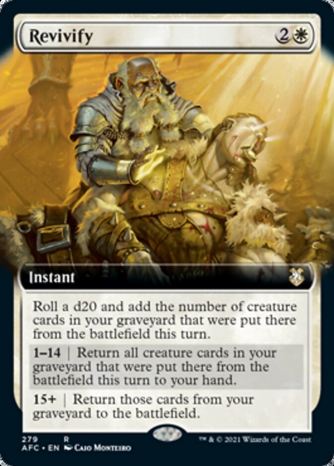 Magic | Revivify (Extended Art) [Dungeons & Dragons: Adventures in the Forgotten Realms Commander] | The Nerd Merchant