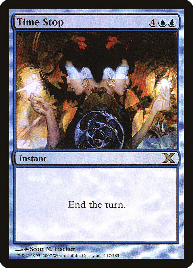 Magic | Time Stop (Premium Foil) [Tenth Edition] | The Nerd Merchant