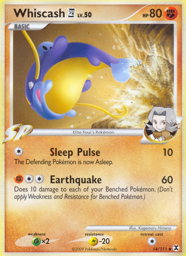 Pokemon | Whiscash (54/111) [Platinum: Rising Rivals] | The Nerd Merchant