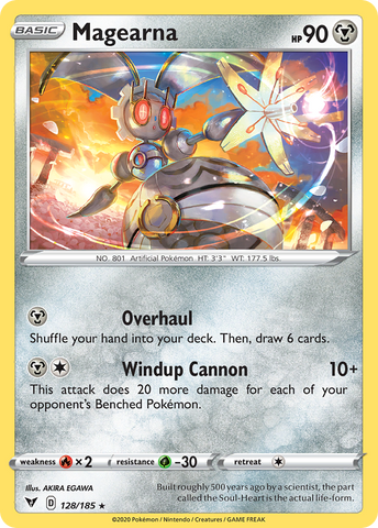 Pokemon | Magearna (128/185) (Theme Deck Exclusive) [Sword & Shield: Vivid Voltage] | The Nerd Merchant