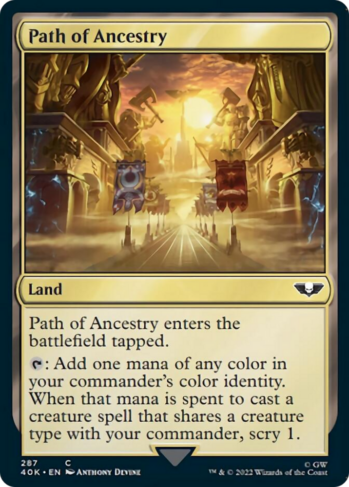Magic | Path of Ancestry (Surge Foil) [Warhammer 40,000] | The Nerd Merchant