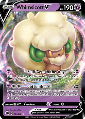 Pokemon | Whimsicott V (064/172) [Sword & Shield: Brilliant Stars] | The Nerd Merchant