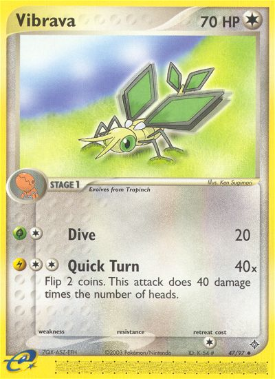 Pokemon | Vibrava (47/97) [EX: Dragon] | The Nerd Merchant