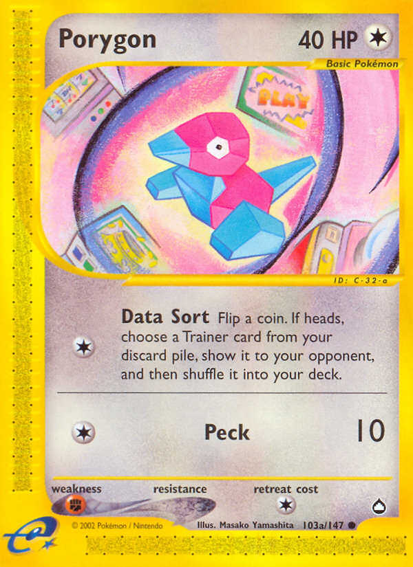 Pokemon | Porygon (103a/147) [Aquapolis] | The Nerd Merchant