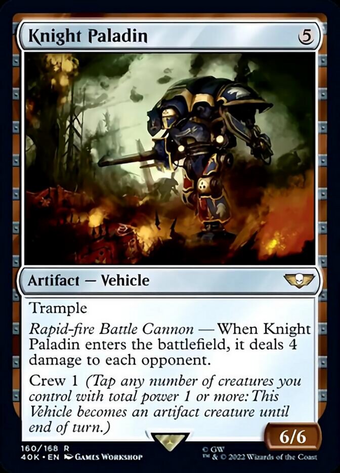 Magic | Knight Paladin (Surge Foil) [Warhammer 40,000] | The Nerd Merchant