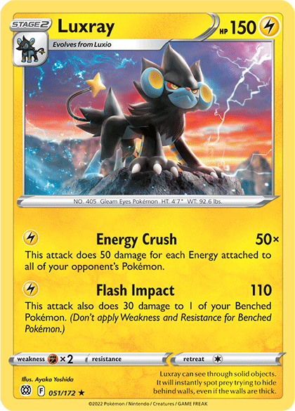 Pokemon | Luxray (051/172) [Sword & Shield: Brilliant Stars] | The Nerd Merchant