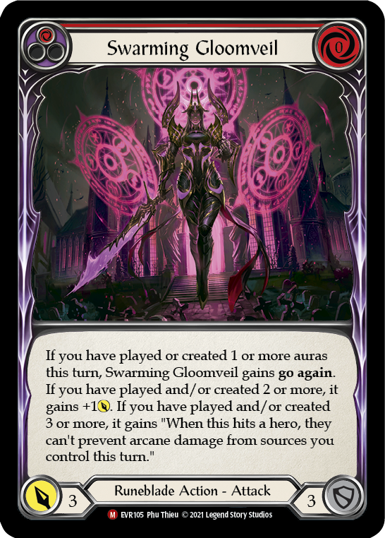Flesh and Blood TCG | Swarming Gloomveil [EVR105] (Everfest)  1st Edition Normal | The Nerd Merchant