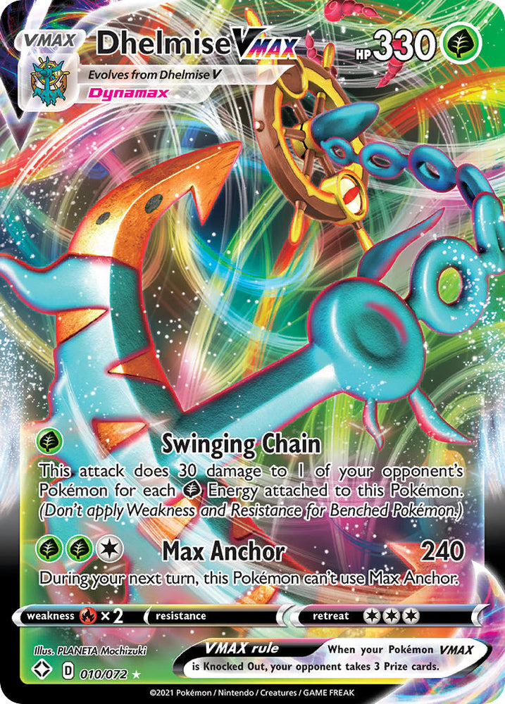 Pokemon | Dhelmise VMAX (010/072) [Sword & Shield: Shining Fates] | The Nerd Merchant