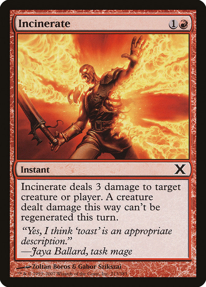 Magic | Incinerate [Tenth Edition] | The Nerd Merchant