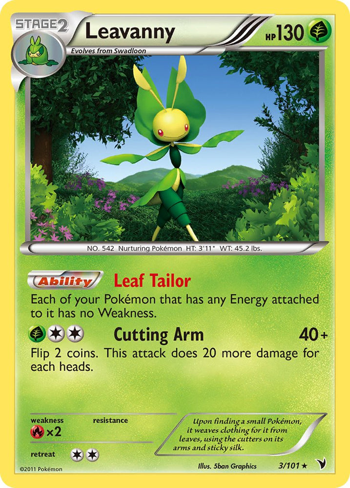 Pokemon | Leavanny (3/101) (Theme Deck Exclusive) [Black & White: Noble Victories] | The Nerd Merchant
