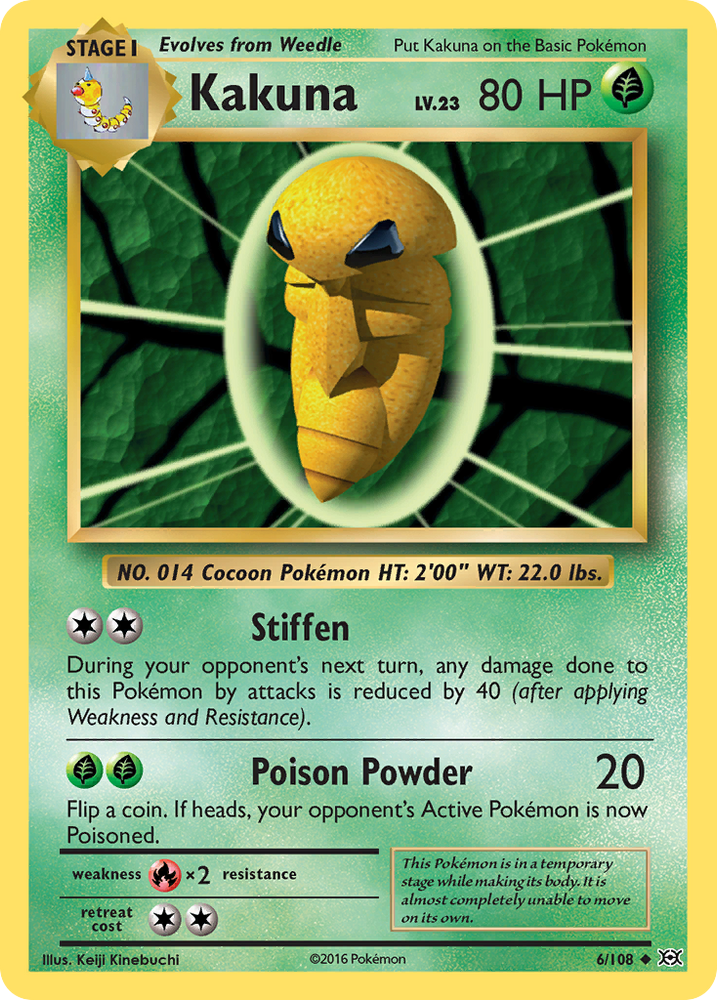 Pokemon | Kakuna (6/108) [XY: Evolutions] | The Nerd Merchant