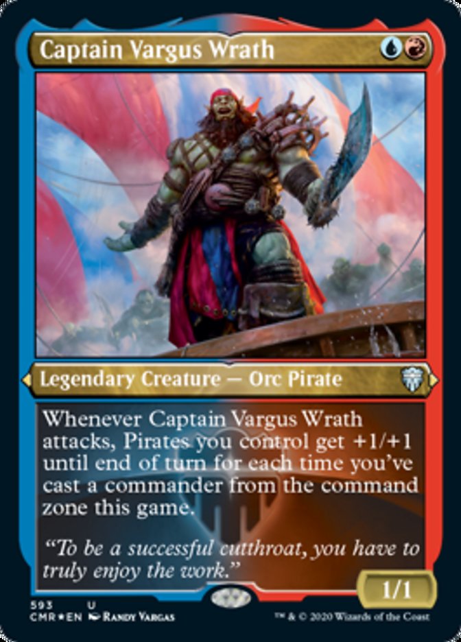 Magic | Captain Vargus Wrath (Etched) [Commander Legends] | The Nerd Merchant